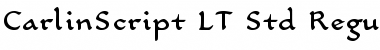 Download CarlinScript LT Std Regular Regular Font Title Preview