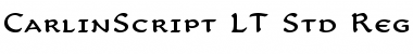 Download CarlinScript LT Std RegularSC Regular Font Title Preview