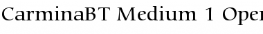 Download Bitstream Carmina Medium Font Title Preview