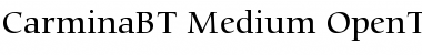 Download Bitstream Carmina Medium Font Title Preview