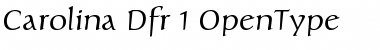 Download Carolina Dfr Font Title Preview