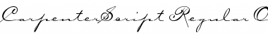 Download CarpenterScript Regular Font Title Preview