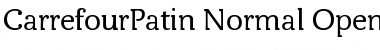 Download CarrefourPatin Normal Font Title Preview