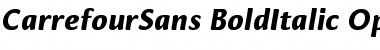 Download CarrefourSans BoldItalic Font Title Preview