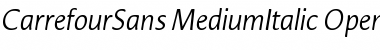 Download CarrefourSans MediumItalic Font Title Preview
