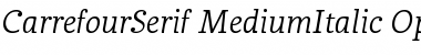 Download CarrefourSerif MediumItalic Font Title Preview