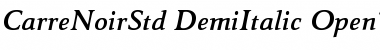 Download Carre Noir Std Demi Italic Font Title Preview