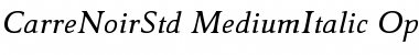 Download Carre Noir Std Medium Italic Font Title Preview
