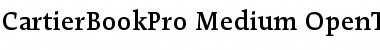 Download Cartier Book Pro Medium Font Title Preview