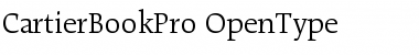 Download Cartier Book Pro Regular Font Title Preview
