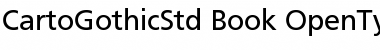 Download CartoGothic Std Book Font Title Preview