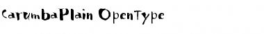 Download Carumba Plain Font Title Preview