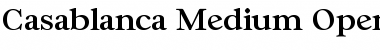 Download Casablanca-Medium Regular Font Title Preview