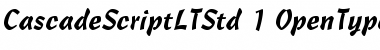 Download Cascade Script LT Std Medium Font Title Preview