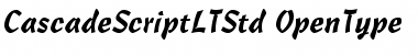 Download Cascade Script LT Std Medium Font Title Preview