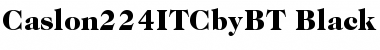 Download ITC Caslon No.224 Black Font Title Preview