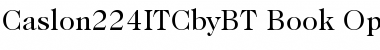 Download ITC Caslon No.224 Book Font Title Preview