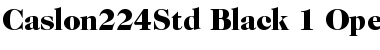 Download ITC Caslon 224 Std Black Font Title Preview