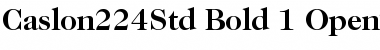 Download ITC Caslon 224 Std Bold Font Title Preview
