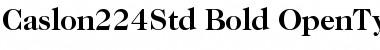 Download ITC Caslon 224 Std Bold Font Title Preview