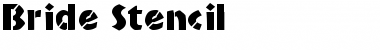 Download Bride Stencil Regular Font Title Preview