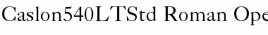 Download Caslon 540 LT Std Roman Font Title Preview