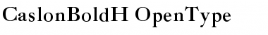 Download CaslonBoldH Regular Font Title Preview
