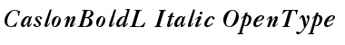 Download CaslonBoldL-Italic Regular Font Title Preview