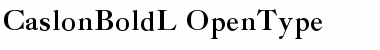 Download CaslonBoldL Regular Font Title Preview