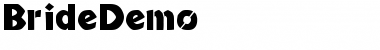 Download BrideDemo Regular Font Title Preview