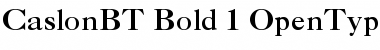 Download Caslon Bold Regular Font Title Preview