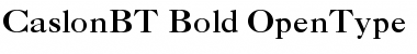 Download Caslon Bold Regular Font Title Preview