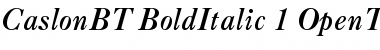 Download Caslon Bold Italic Font Title Preview