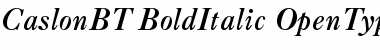Download Caslon Bold Italic Font Title Preview