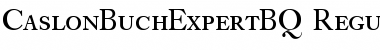 Download Caslon Buch Expert BQ Regular Font Title Preview
