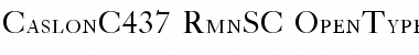 Download CaslonC437 RomanSmallCaps Font Title Preview