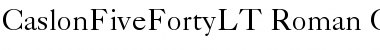 Download Caslon 540 LT Roman Font Title Preview