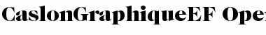 Download CaslonGraphiqueEF Regular Font Title Preview