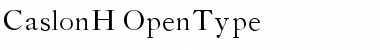 Download CaslonH Regular Font Title Preview