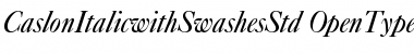 Download Caslon Italic with Swashes Std Regular Font Title Preview