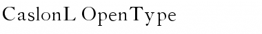 Download CaslonL Regular Font Title Preview