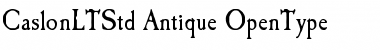 Download Caslon LT Std Antique Font Title Preview