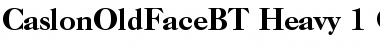Download Caslon Old Face Heavy Font Title Preview