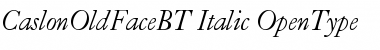 Download Caslon Old Face Italic Font Title Preview