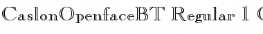 Download Caslon Openface Regular Font Title Preview