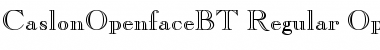 Download Caslon Openface Regular Font Title Preview