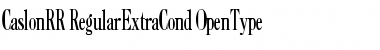 Download Caslon RR Regular ExtraCond Font Title Preview