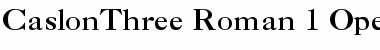 Download Caslon 3 Roman Font Title Preview