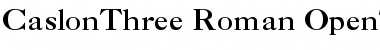 Download Caslon 3 Roman Font Title Preview