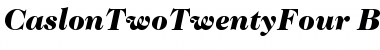 Download ITC Caslon 224 Black Italic Font